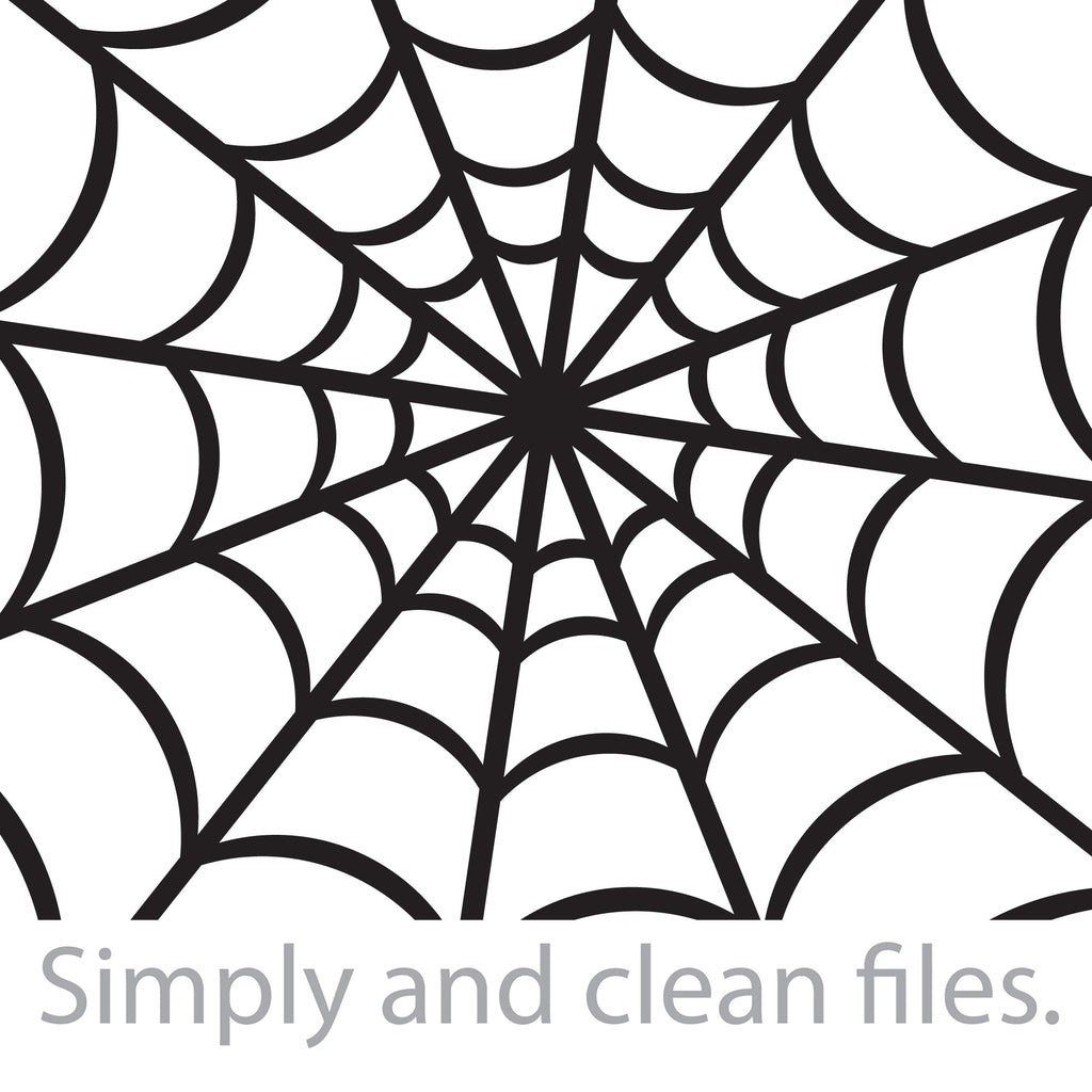 Spider web. Cut files for Cricut. Clip Art silhouette (eps, svg, pdf, png,  dxf, jpeg). - So Fontsy