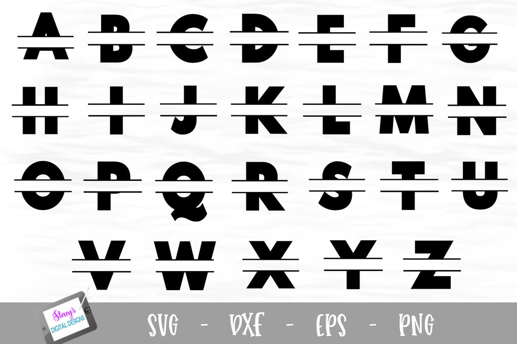 Bold Script Alphabet Letters SVG DXF Vector Images Monogram 