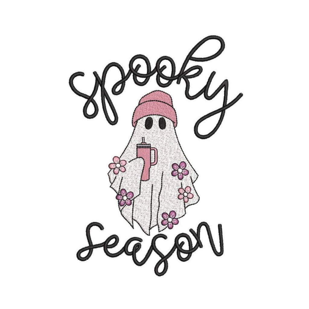 Spooky Season Embroidery Design, Ghost Embroidery Design, Stay Spooky ...