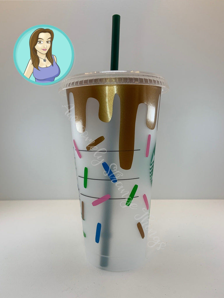 Sprinkles Tumbler Wrap ideal for Starbucks Tumblers - So Fontsy