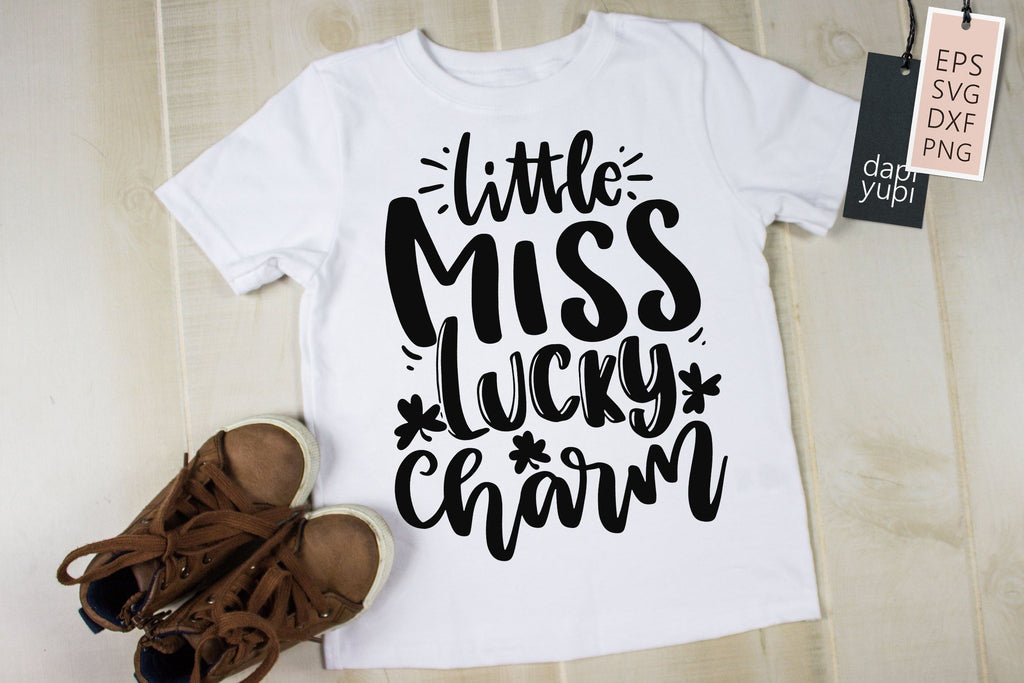 St Patrick Day Little Miss Lucky Charm quotes So Fontsy
