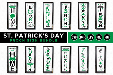 St Patrick's Day Porch Sign Bundle, St Patrick's Day SVG SVG CraftLabSVG 