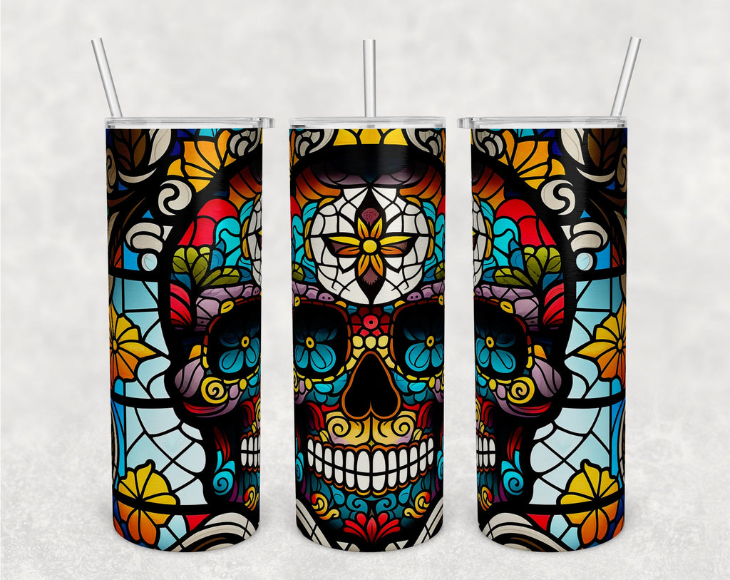 Beauty Lies Within Sugar Skull Design, 20oz Tumbler, Sugar Skull