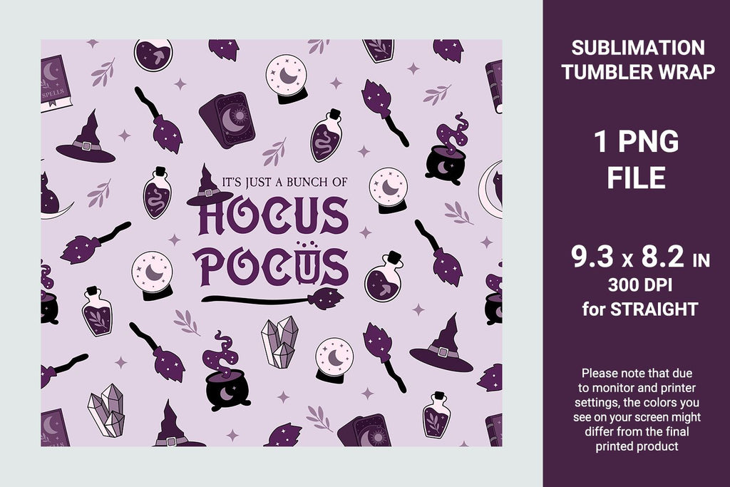 Hocus Pocus Tumbler Wrap