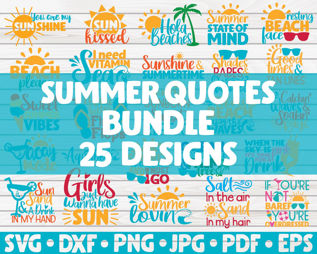 Summer State Of Mind SVG Cut File - So Fontsy