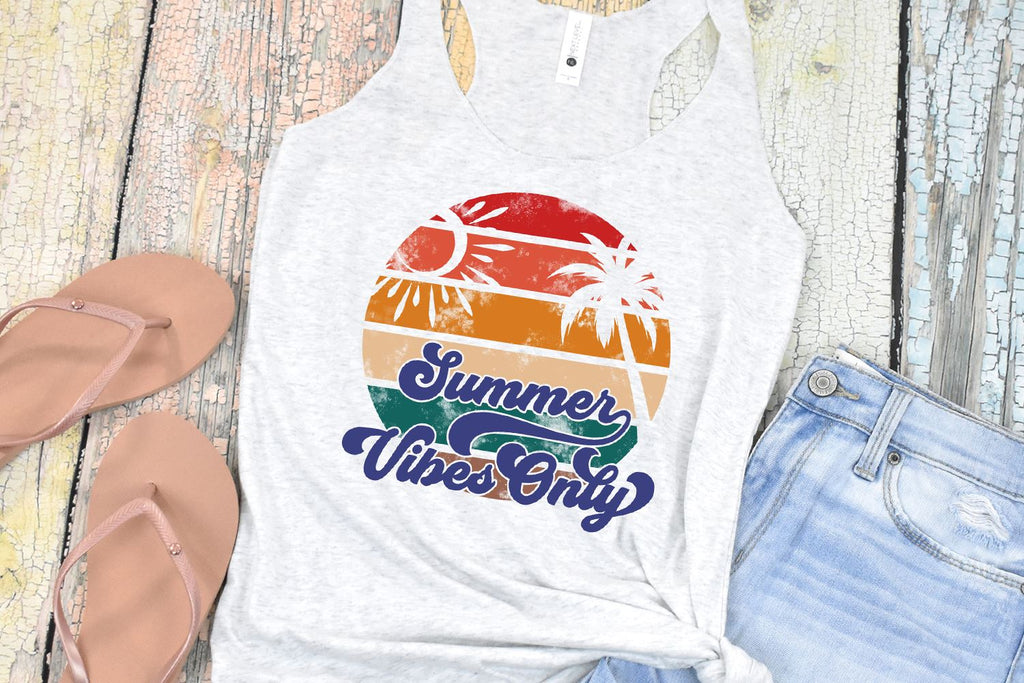 Good Vibes Only Png File Sublimation Retro Summer Shirt Png 