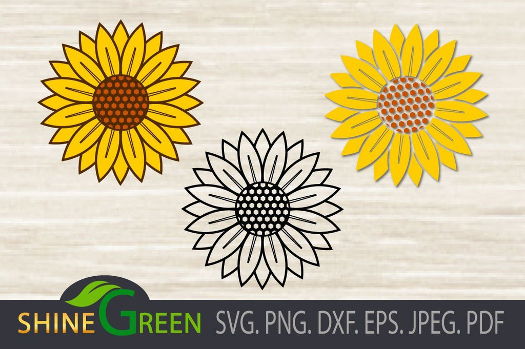 30 Sunflower SVG Bundle, Sunflower SVG, Flower Svg, Monogram Svg, Half  Sunflower
