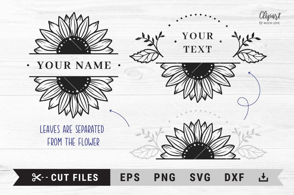 Sunflower Monogram SVG - Free Sunflower Monogram SVG Download - svg art