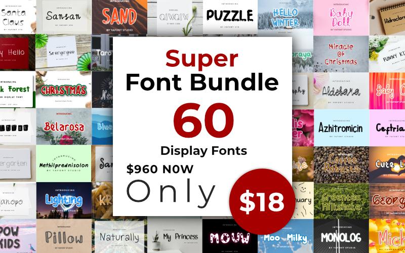 Giant Font Bundle - So Fontsy