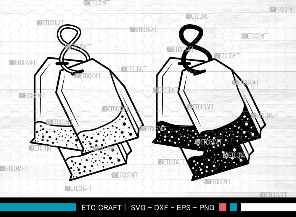 Tea Bag SVG, Tea Bag With Label SVG, Tea Time Svg, Tea Svg, Tea Lover