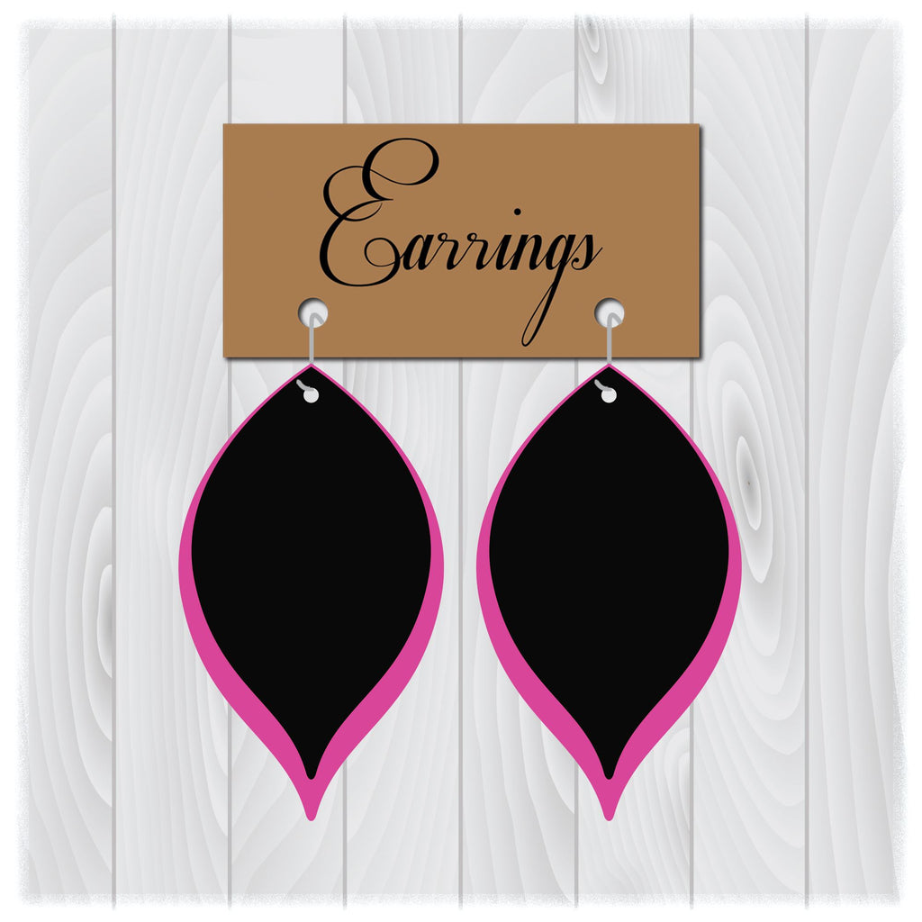 Teardrop Earrings Svg Files for Cricut Designs Stacked Earrings
