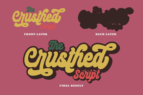 The Crusthed - Bold Retro Display Font ahweproject 