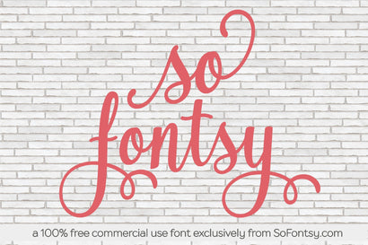 The So Fontsy Free Font: So Fontsy Exclusive Font So Fontsy Design Shop 