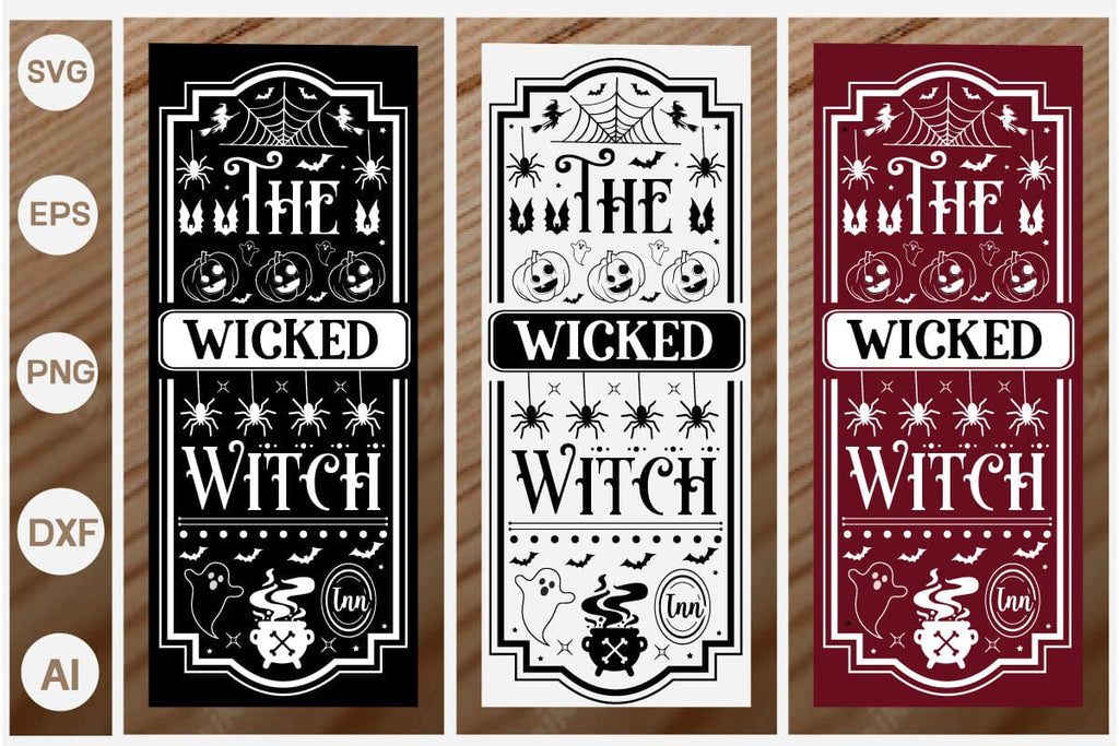The Wicked Witch Inn Porch Sign SVG, Halloween Porch Sign SVG, SVGs ...