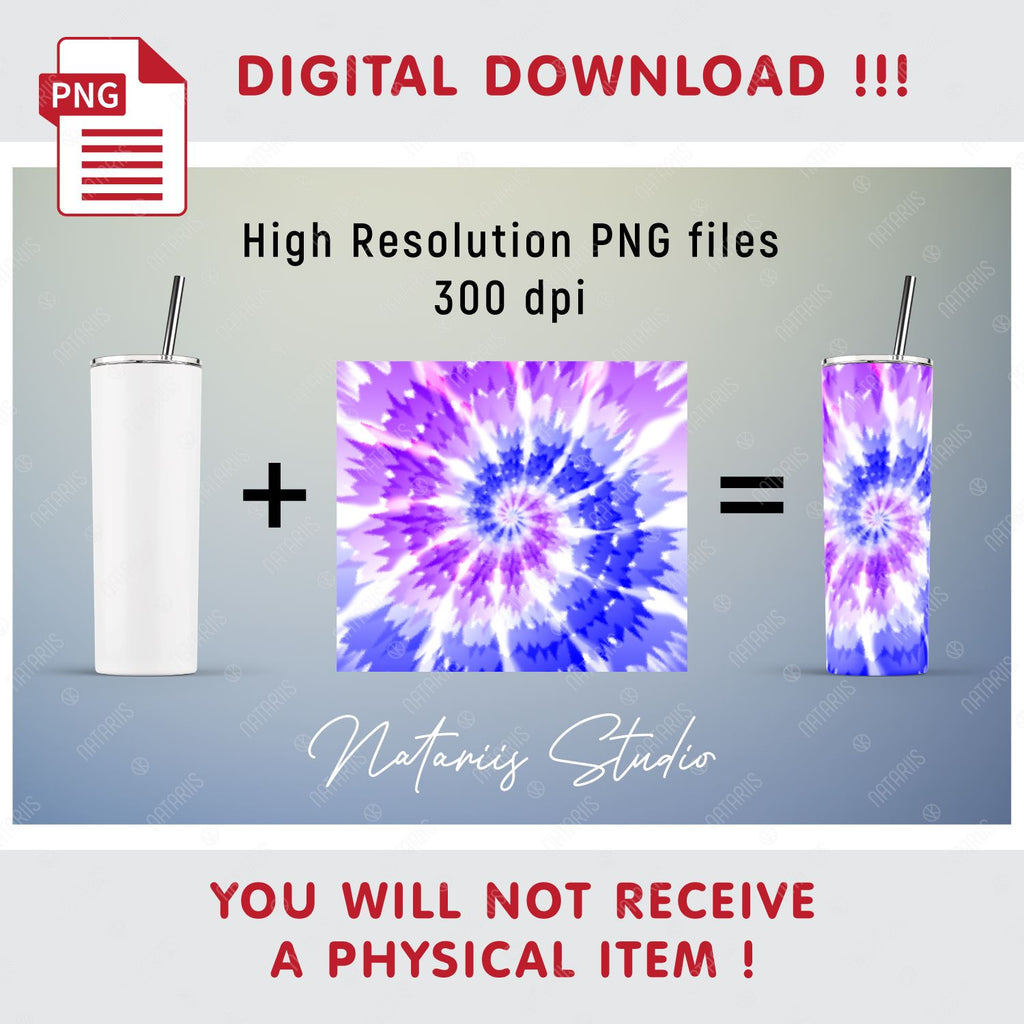 Tie Dye Tumbler Sublimation - So Fontsy