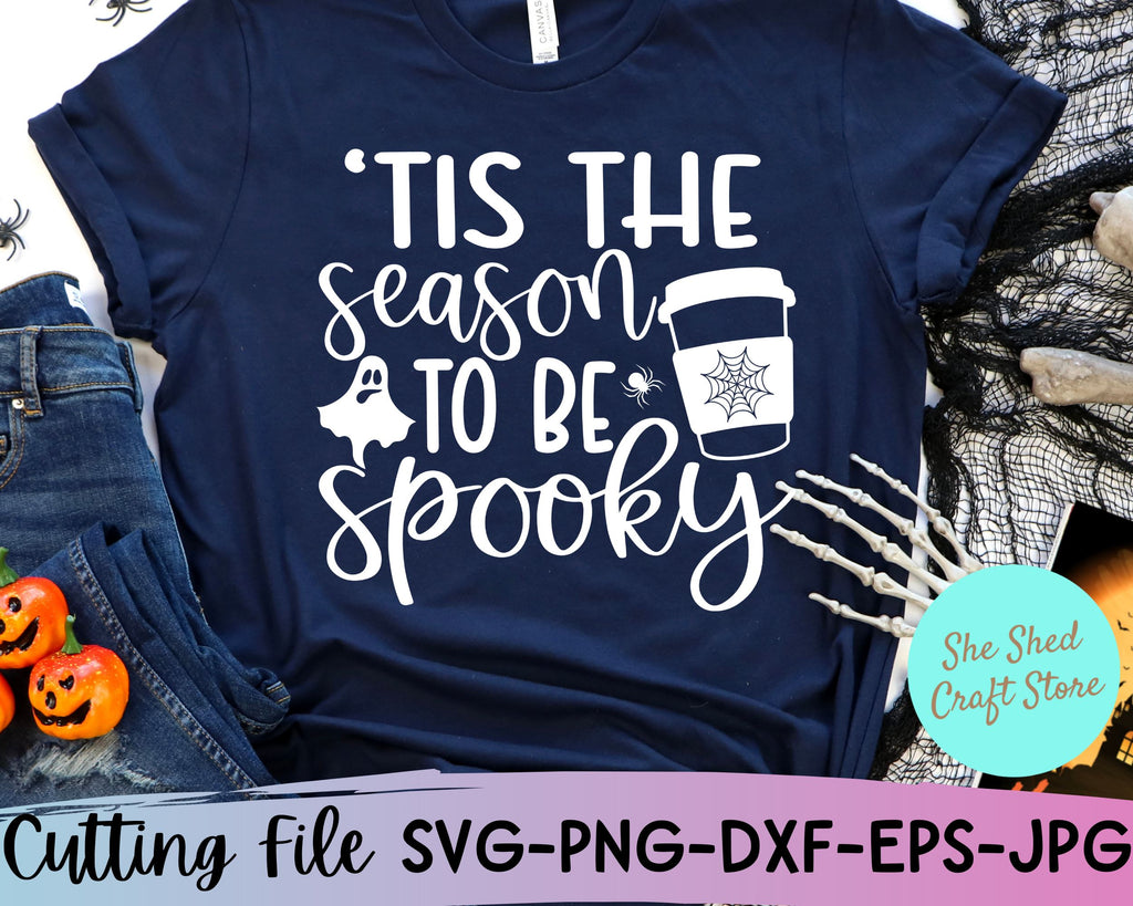 Tis The Season To Be Spooky Svg, Halloween Shirt Svg, Mom Halloween ...