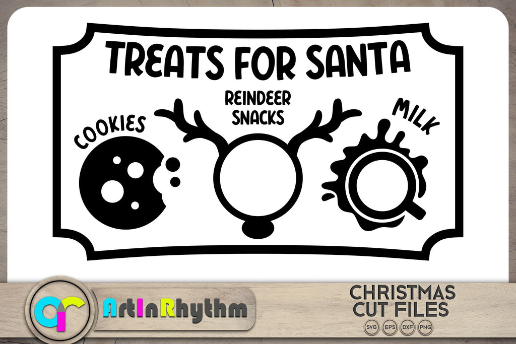 Treats for Santa SVG / Treats for Santa tray SVG - So Fontsy
