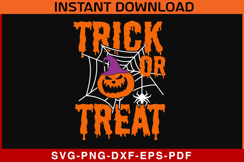 Trick or Treat Halloween Shirt SVG PNG Cut File - So Fontsy