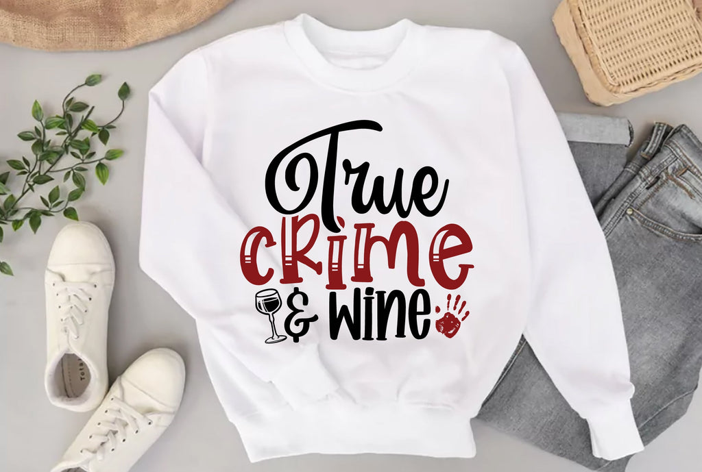 Sublimated T-Shirt Bleached Tee "TRUE CRIME" THEME