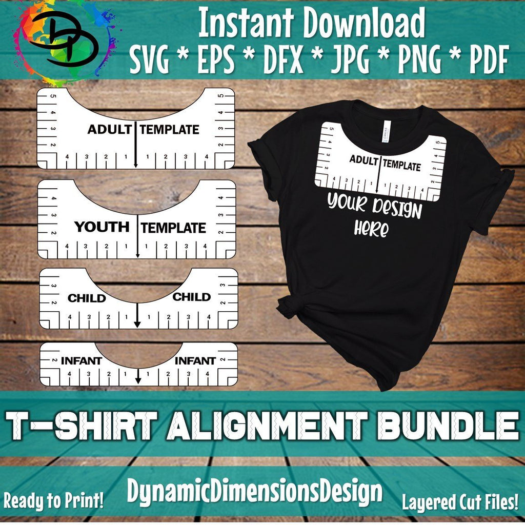 T-shirt Alignment Tool SVG, Tshirt Ruler Gráfico por digitaldesignstudioo ·  Creative Fabrica
