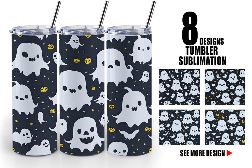 L.V. Halloween Tumbler Wrap- Sublimation Transfer