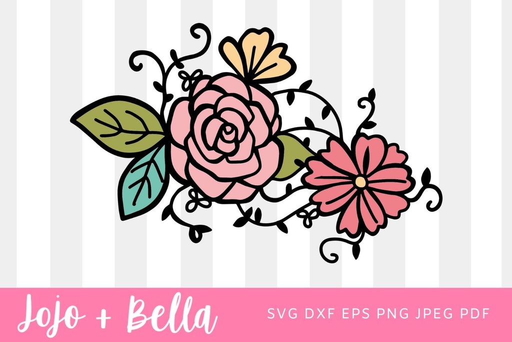 FLOWERS in SVG Roses Bouquets Floral Decoration Flowers 