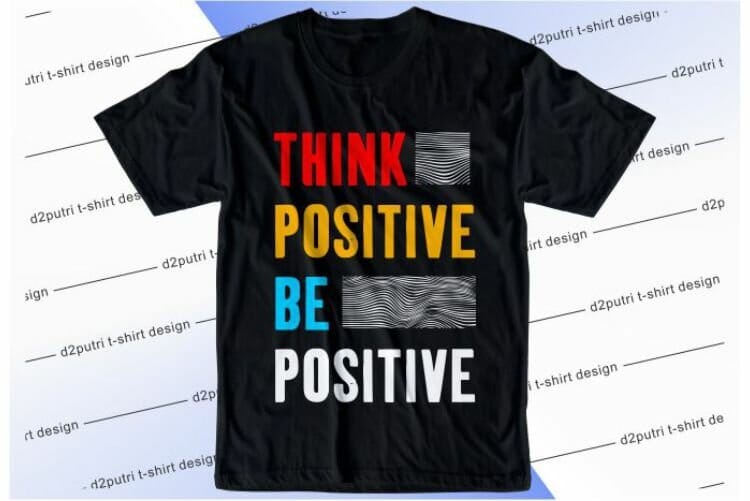 Positive Quote & Slogan SVG T shirt Design Vector Bundle, Typography T  shirt Design SVG Bundle