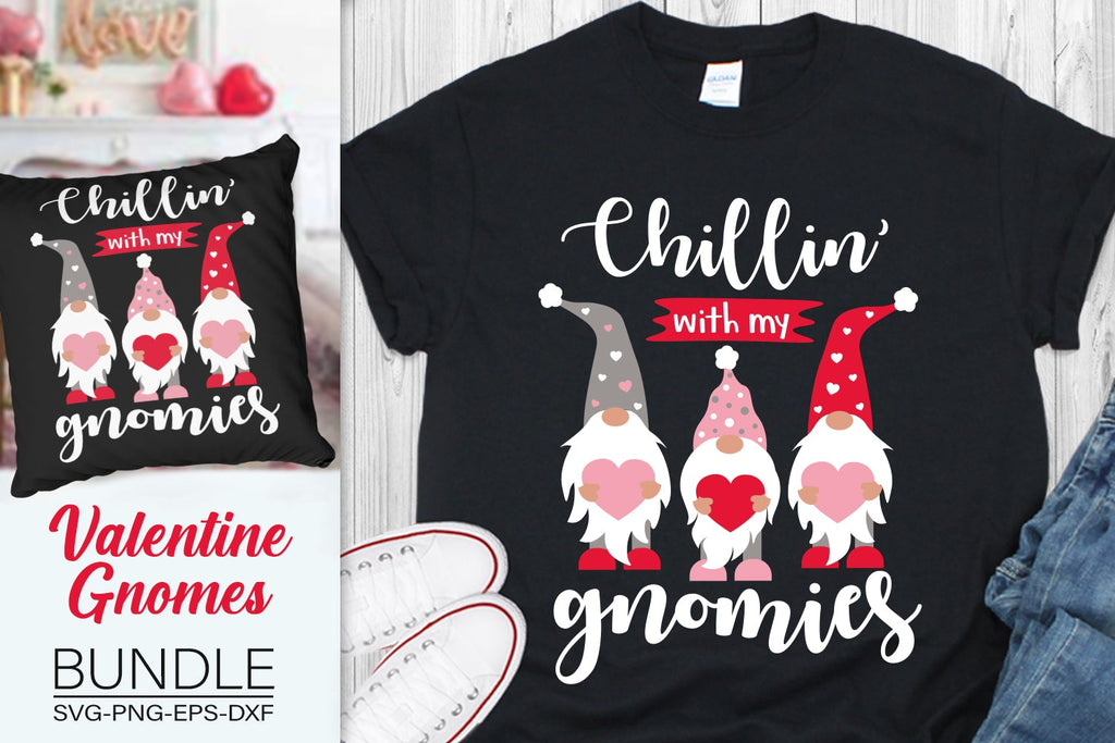 Valentine Gnomes Bundle Svg, Valentine's Day Gnomes Bundle Svg - So Fontsy