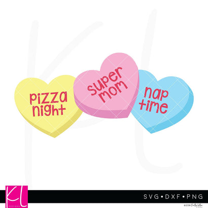 Valentine Mom Candy Hearts SVG Kelly Lollar Designs 