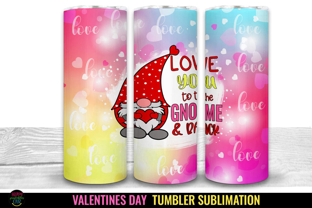 Valentines Day Tumbler Sublimation I 20 Oz Tumbler Wrap PNG - So Fontsy