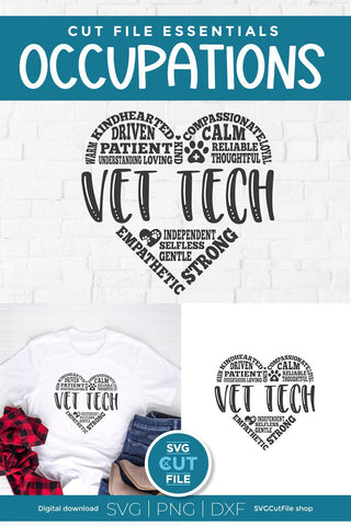 Vet tech svg, Veterinary Technician svg SVG SVG Cut File 