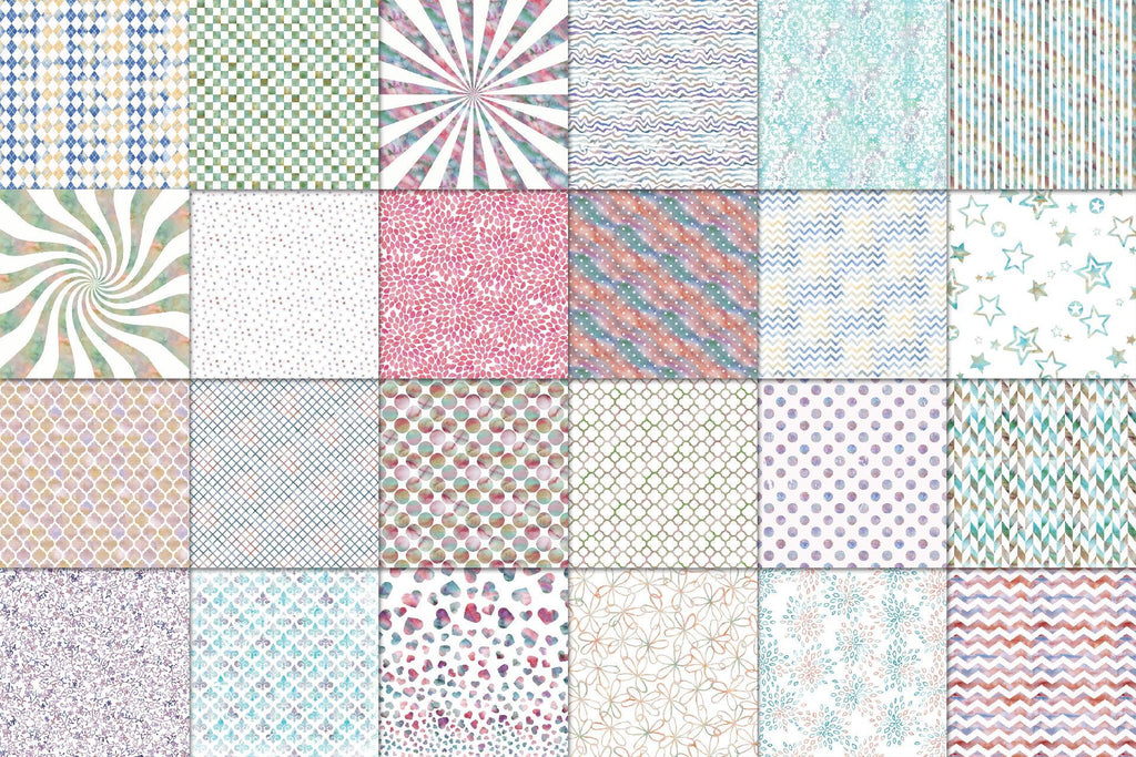 Watercolor Designs Digital Paper Textures - So Fontsy