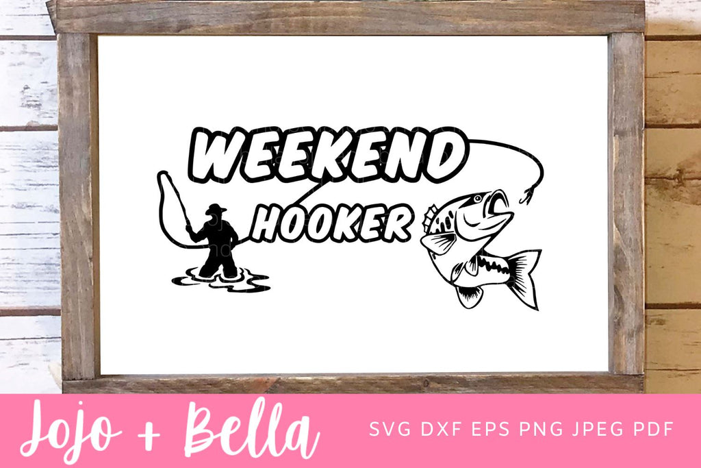 Gone Fishing Poster SVG for Cricut & Silhouette • Jojo & Bella