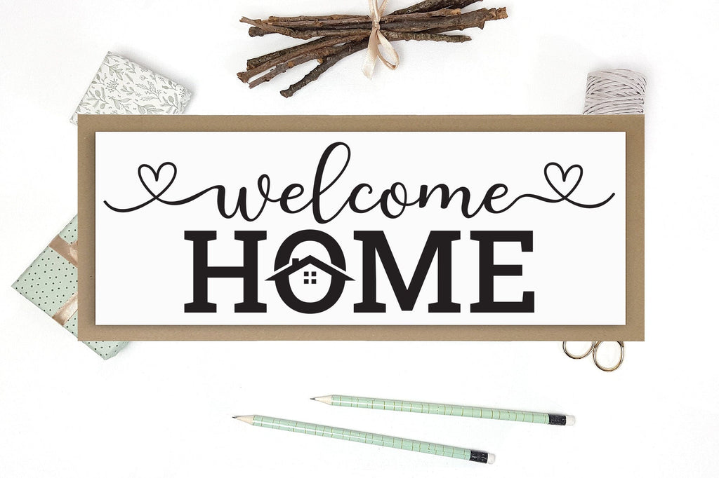 Welcome Home - Thanksgiving Sign SVG - So Fontsy