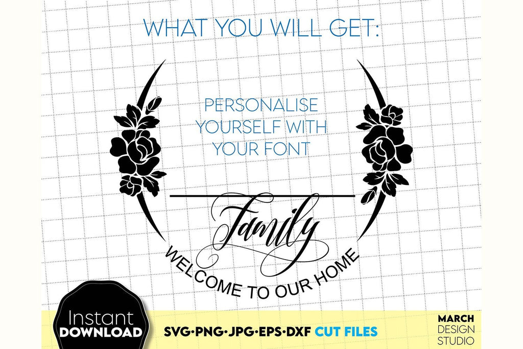 Welcome SVG , Family Sign SVG, Home Decor SVG, Front Porch Welcome Sign ...