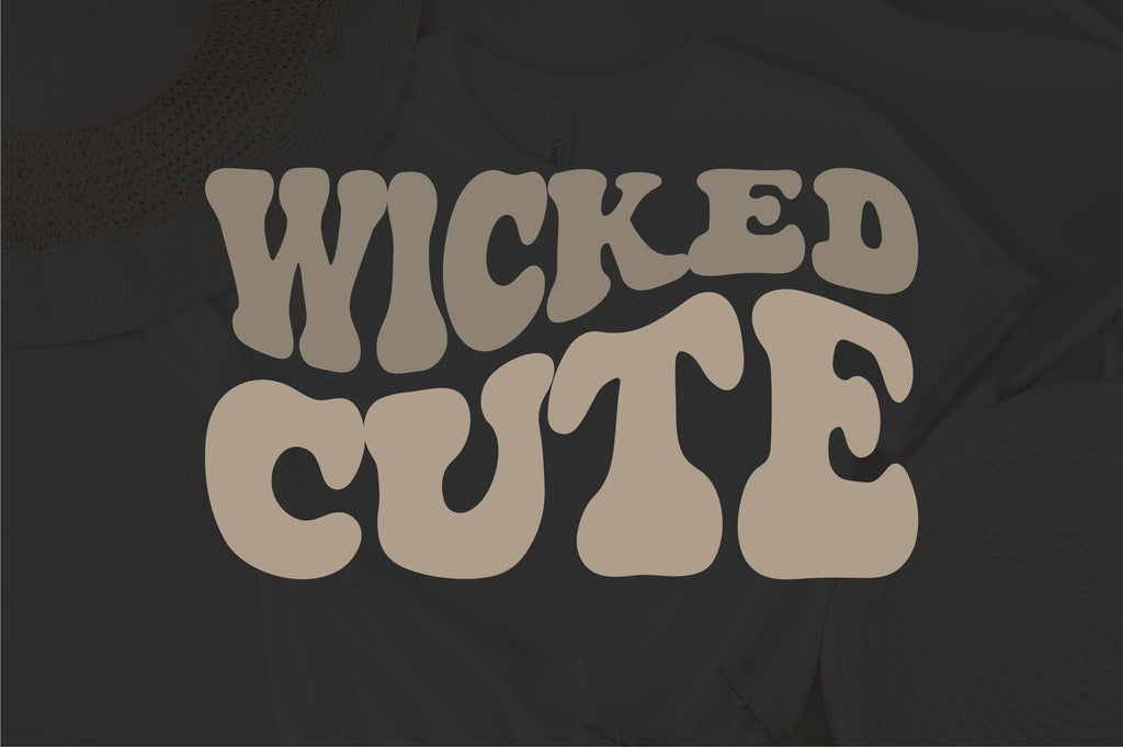 Wicked Cute Halloween T-shirt SVG Design