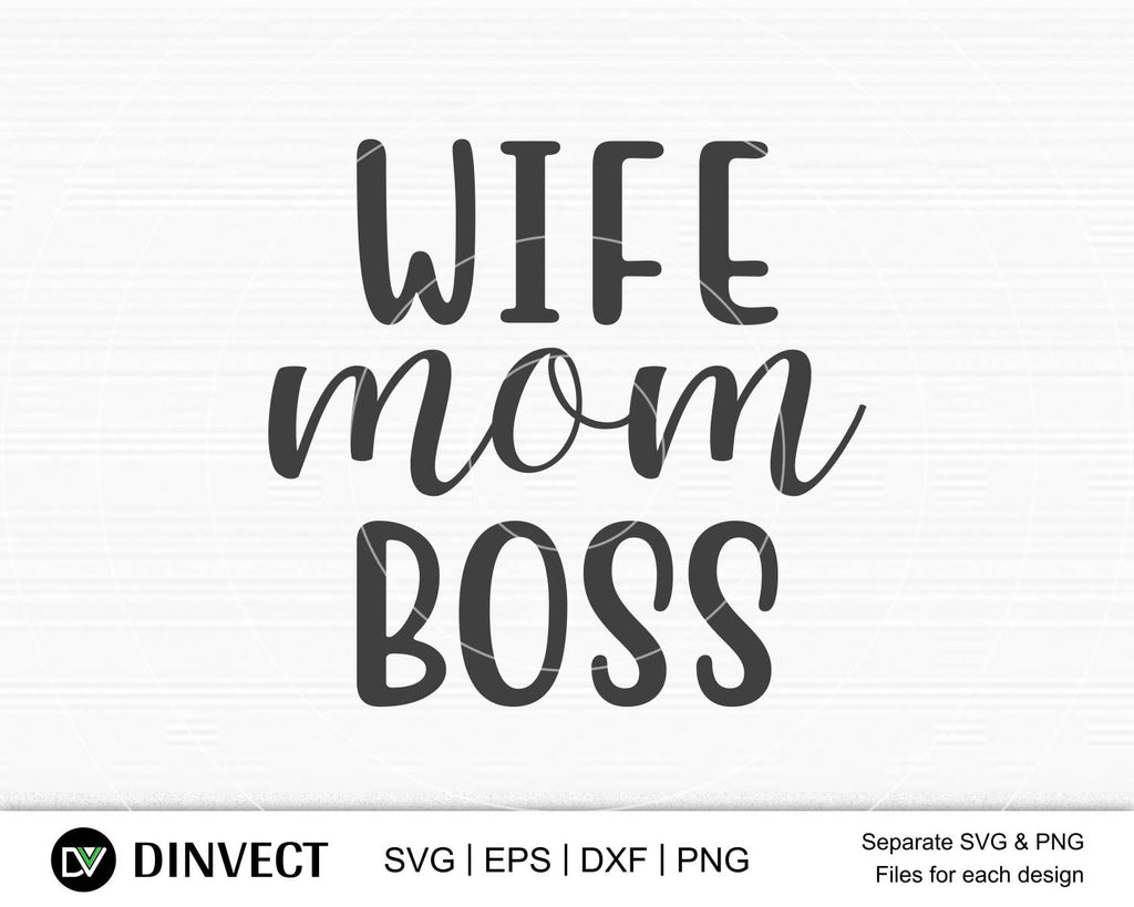 Wife mom boss SVG, Mom Svg, Mothers Day T-shirt Design, Happy Mothers ...