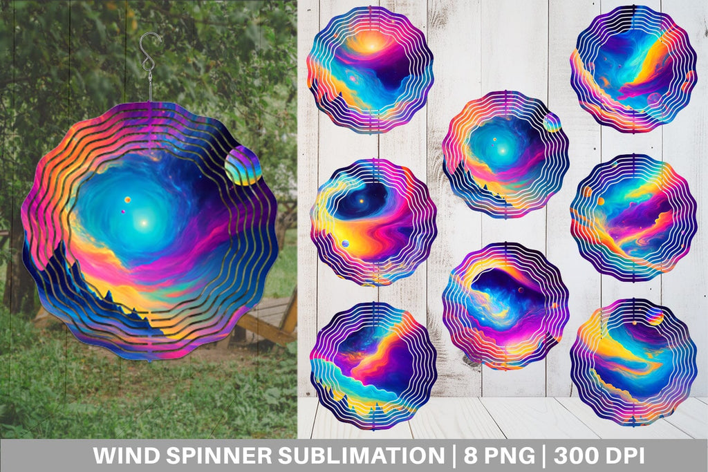 Wind Spinner Cosmic Sky Landscape - So Fontsy