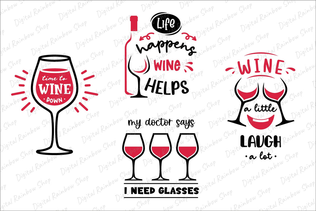 15 Wine Bag Svg Bundle Wine Glass Svg Christmas (Download Now) 