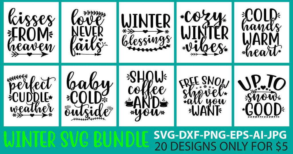 Winter Svg Bundle - So Fontsy