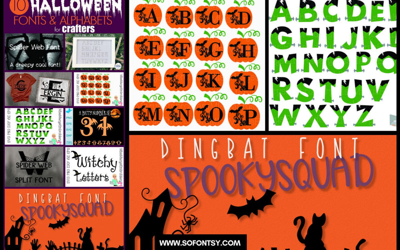 10 Halloween Fonts for Cricut and Silhouette Crafts Projects
