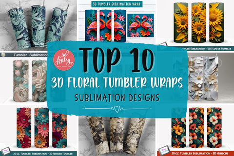 10 Must-Have 3D Sublimation Tumbler Wrap Designs
