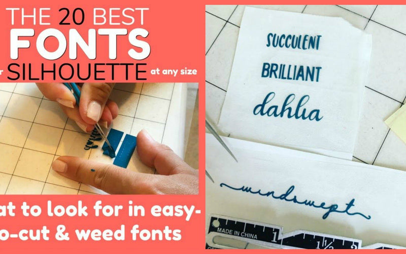 20 Best Fonts to Cut With a Silhouette CAMEO