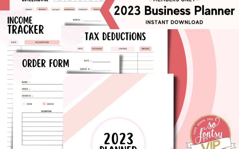 2023 Business Printable Planner