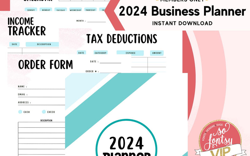 2024 Printable Calendar & Business Planner
