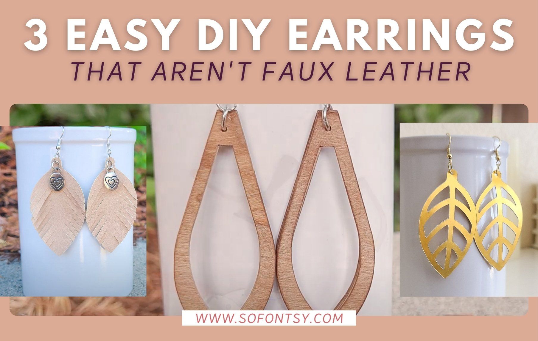 How to Make Easy Beginner DIY Faux Leather Earrings on the Cricut Joy - Mom  MD Hawaii