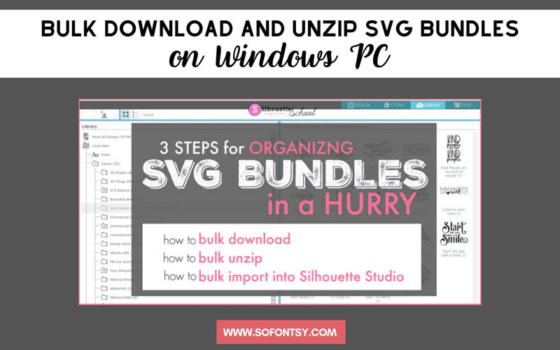 Bulk Download and Unzip SVG Bundles on Windows PC