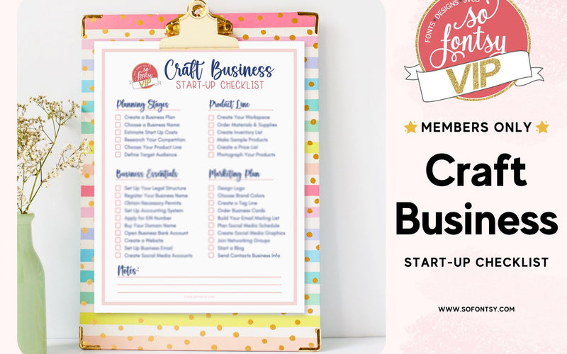 Craft Business Start-Up Checklist