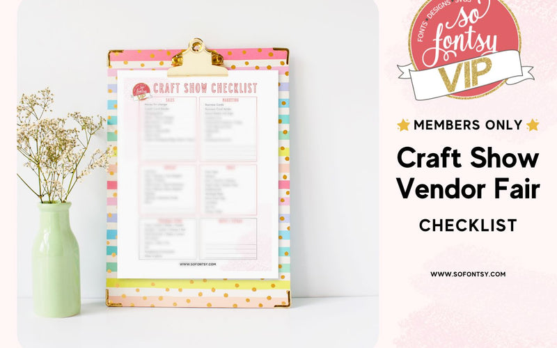 Craft Show Vendor Checklist | Perfect For Holiday Shows!