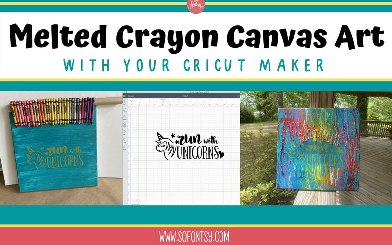 Create a Melted Crayon Art Canvas Project